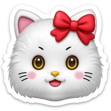 Hello kitty kawai emoji sticker