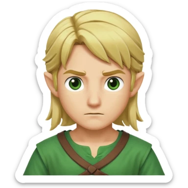 link from ocarina of time sticker
