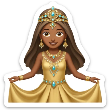 Arabic dancer girl sticker