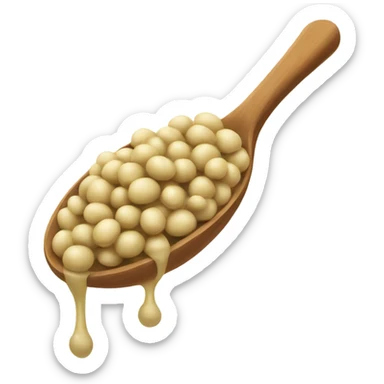 a spoonful of soybean sticker