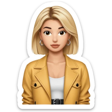 hailey bieber influencer sticker