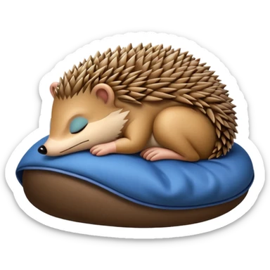 Sleeping Hedgehog sticker