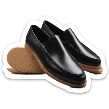 Loafers black sticker