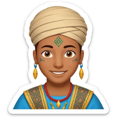 Emoji morrocan amazigh sticker