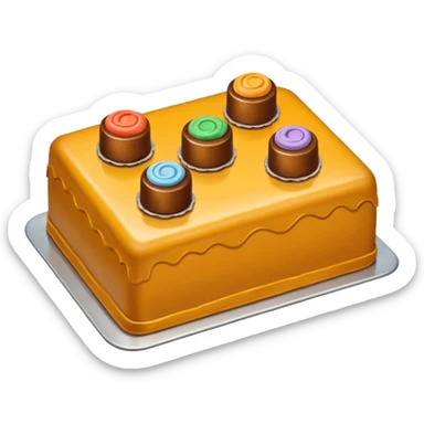 Moule ou on peut mettre des cakes à l’intérieur et le mettre au four. (Met juste le moule pas le four) sticker