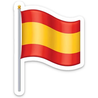 a flag that is half the polish flag and half the macedonian flag sticker