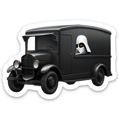 1925 Darth Vader Grumman mail truck sticker