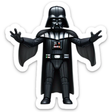 Darth vader desperate hands in the air sticker