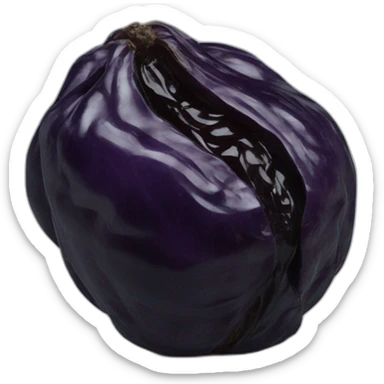 single dried prune sticker