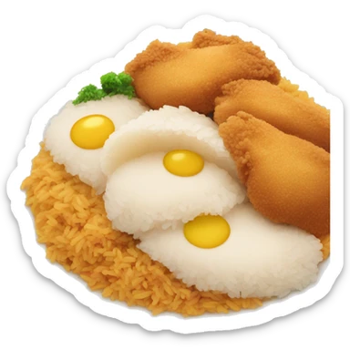 Chicken katsu kari rice sticker
