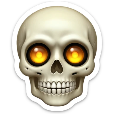 Skeleton blinking  sticker