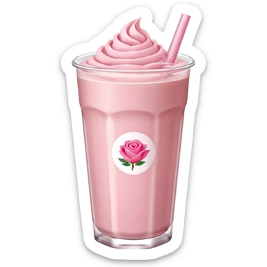 rose milk tea (no strraw, no face, just simple, no ice) sticker