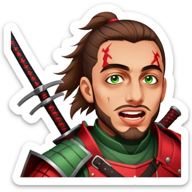 Battle-Ready Samurai sticker