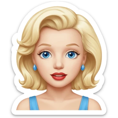 Marilyn Monroe  blue eyes  sticker