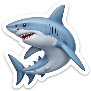 Tralalero tralala shark with blue shoes with feet sticker