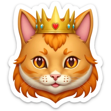 Give me a random emoji  to make the popular emoji cats   it has to have horns like the hearts have to be the ears, but give me a accessory ideas, give me some emoji accessory I dirt that could help sticker