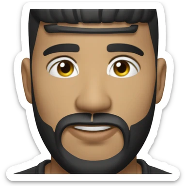 Anuel AA sin bigote sticker