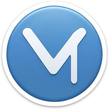 A white tick symbol on blue circle similar to verified badge sticker