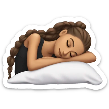 Ariana Grande sleeping sticker