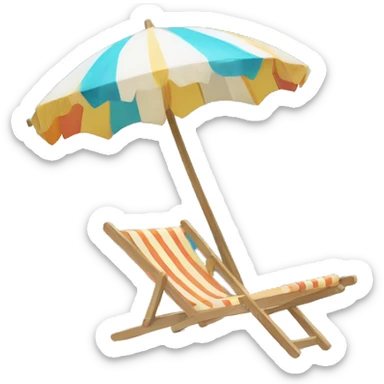 beach umbrella sticker