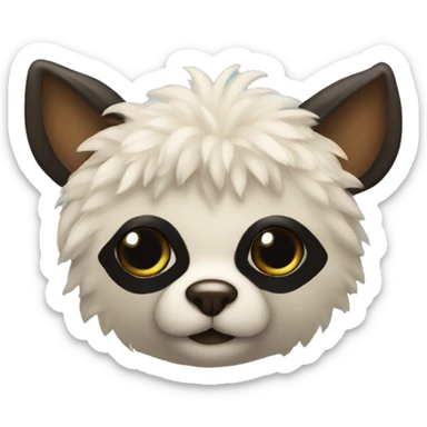 cute masked animal critter sticker