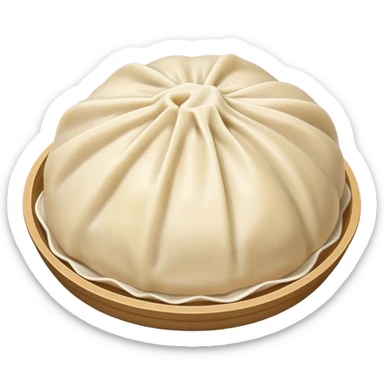 a single buuz Mongolian steamed dumpling  sticker