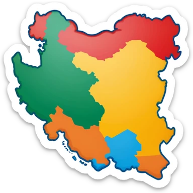 map iran sticker