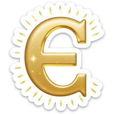 An emoji depicting the phrase ‘✨ IT IS DONE ✨’ in glittering gold letters, with a mystical glow surrounding them. Tiny sparks of light emerge from the letters, symbolizing manifestation and divine power. A pure white background. sticker