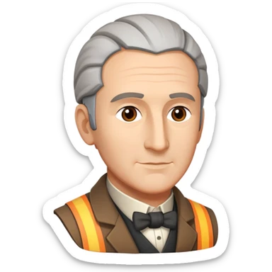 George Stephenson as an engineer sticker