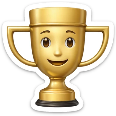 EMOJI WITH WIN CUP sticker