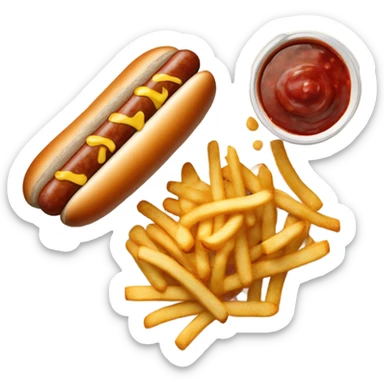 sausage, sugar, fast food, sauce sticker