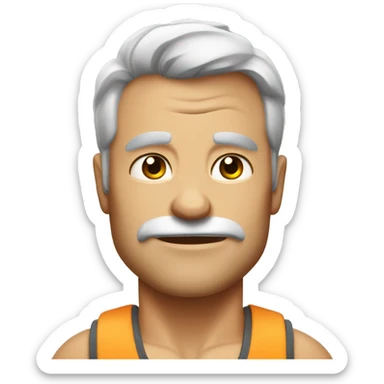 buffed Australian dad sticker