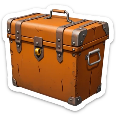 coffre avec de la ferraille cuivre  post apo survie loot  sticker