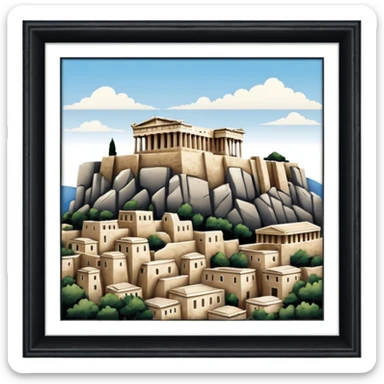 acropolis of athens sticker