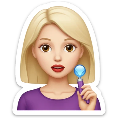 A naked white sexy woman with big tits who is slim and is giving a blowjob or having sex activities with a man sticker