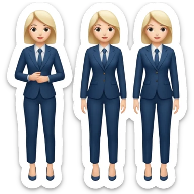 LAdy Boss, different pose, full body sticker