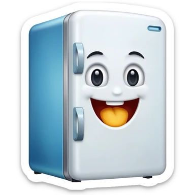 Happy cold fridge sticker