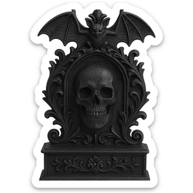 goth object, remove background  sticker