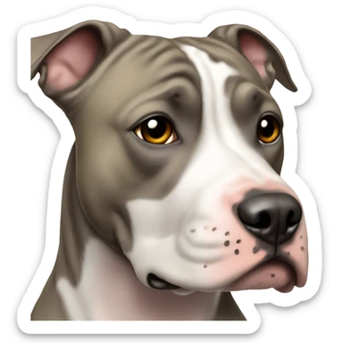 Perro american staffordshire terrier atigrado sticker