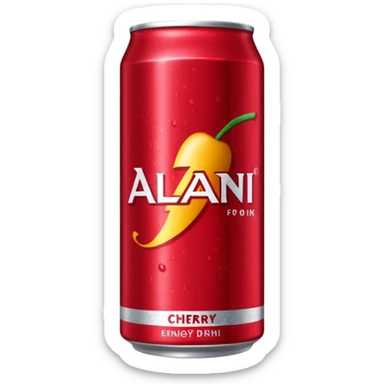 Alani energy drink cherry pop sticker