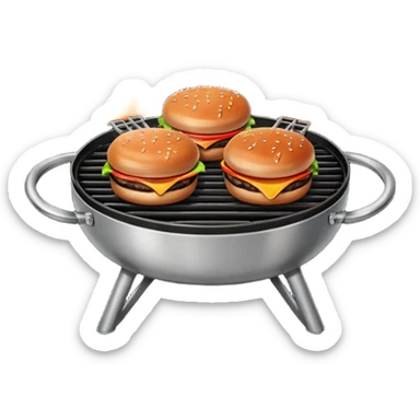 grilling burgers and rib ticklers sticker