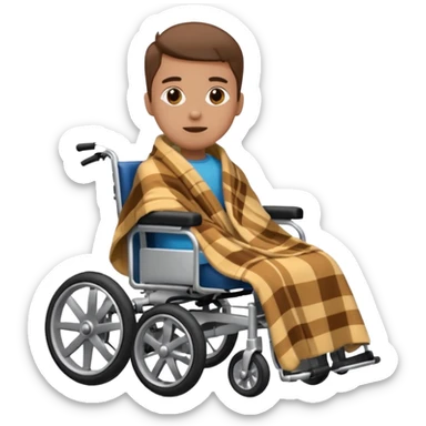 person in motorizeds wheelchair sticker