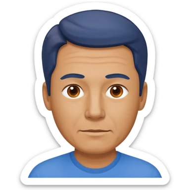 hombre de mediana edad sticker