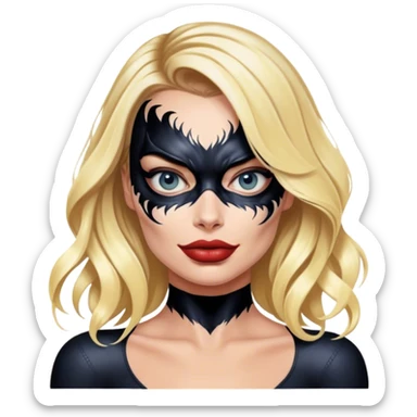 margot robbie bonded with the venom symbiote sticker