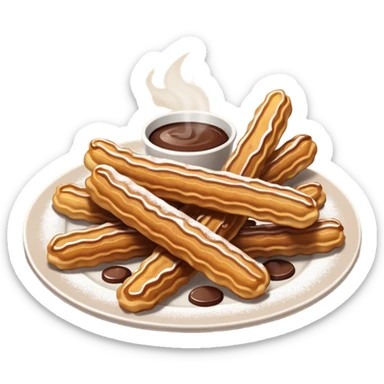 chocolate con churros sticker