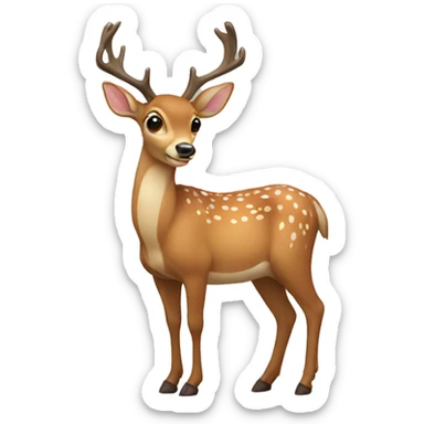 Deer sticker