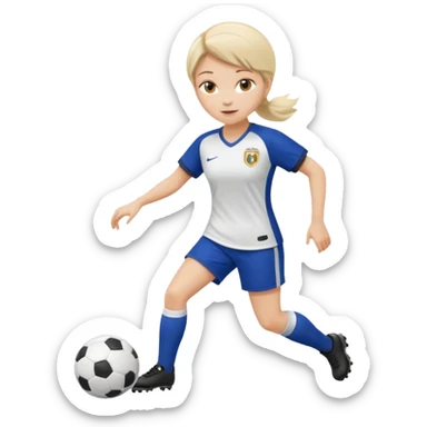 una madame che gioca a calcio sticker