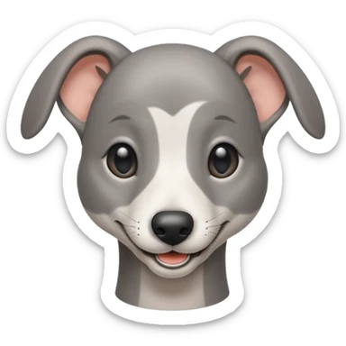 smile greyhound baby sticker