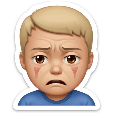 Abusive father hits child sticker