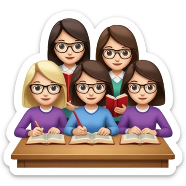 books club girls only under the table sticker